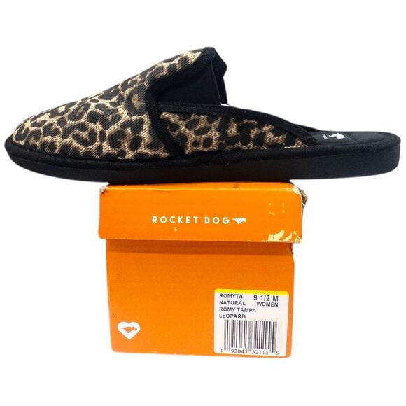Rocket Dog Romy Tampa Leopard Mule Canvas Women's Size 9.5 - Picture 1 of 6